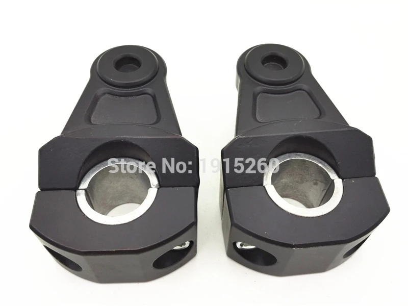 Black RPMMOTOR Универсальный 2-дюймовый руль мотоцикла для 7/" 22 мм и 1-1/8" 28 мм жир руль зажим для Suzuki Honda Kawasaki - Цвет: Black