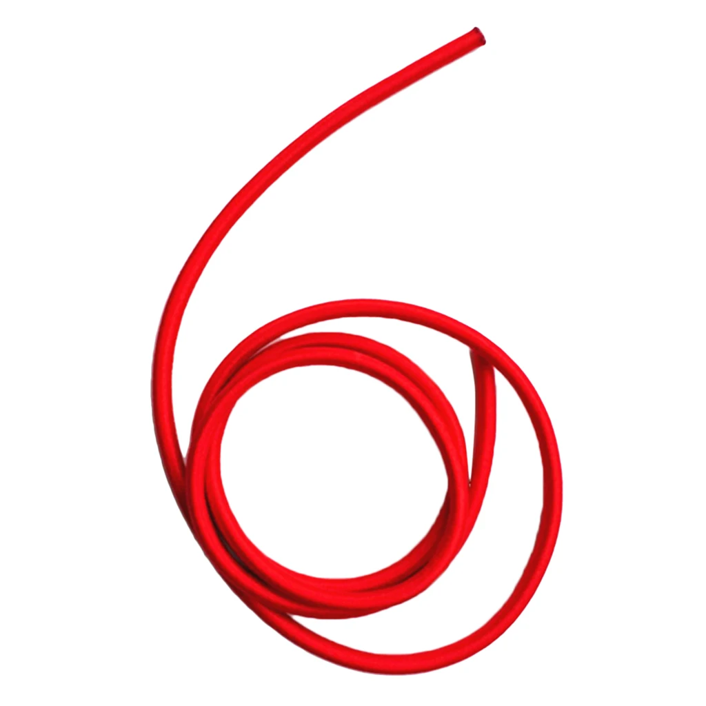 Marine 5mm Red Elastic Rubber Bungee Rope Shock Cord Tie Down Boats Trailers 1/2/5/10/20/30/50/75/300m for Surf Boards Caravans