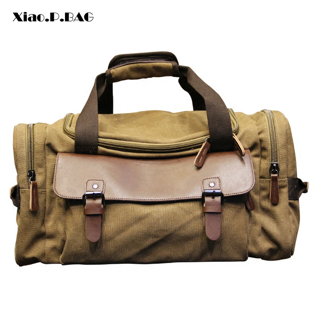 Мужская винтажная сумка через плечо для путешествий, Большая вместительная Холщовая Сумка, переносная сумка для путешествий