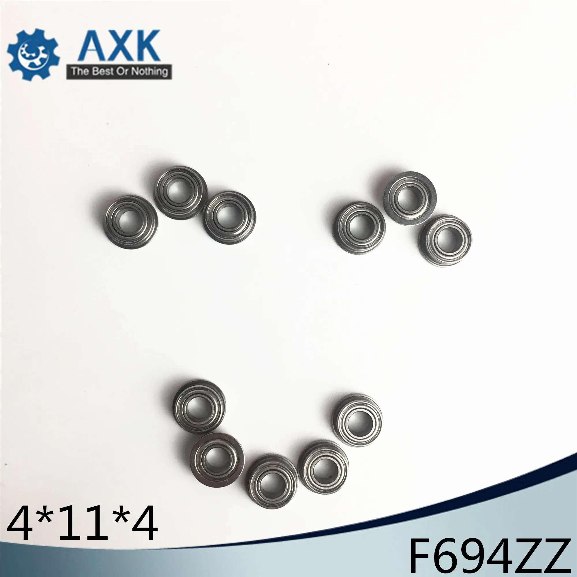 F694ZZ Фланцевая втулка подшипника 4x11x4 мм ABEC-1 ( 10 шт.) фланцевые F694 Z ZZ шариковые