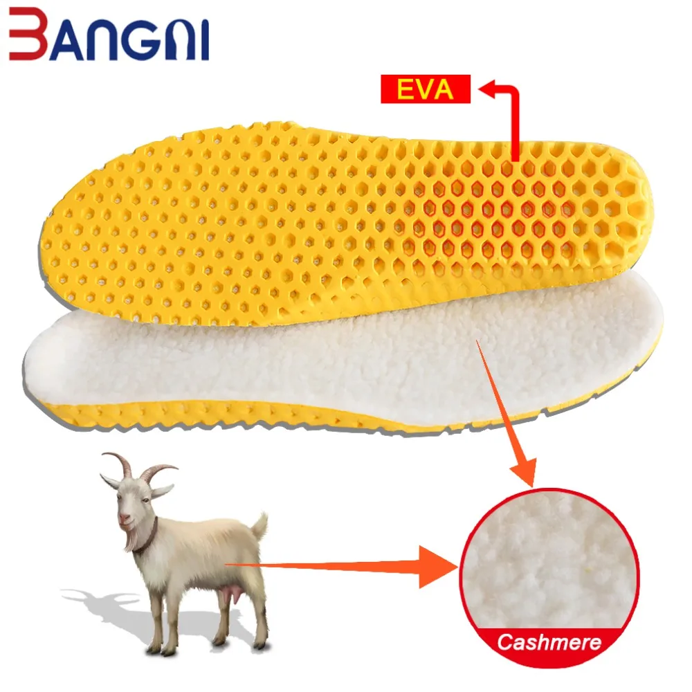 3 ANGNI/теплые кашемировые теплые стельки; утолщенная Мягкая дышащая зимняя спортивная обувь с вставкой для мужчин и женщин
