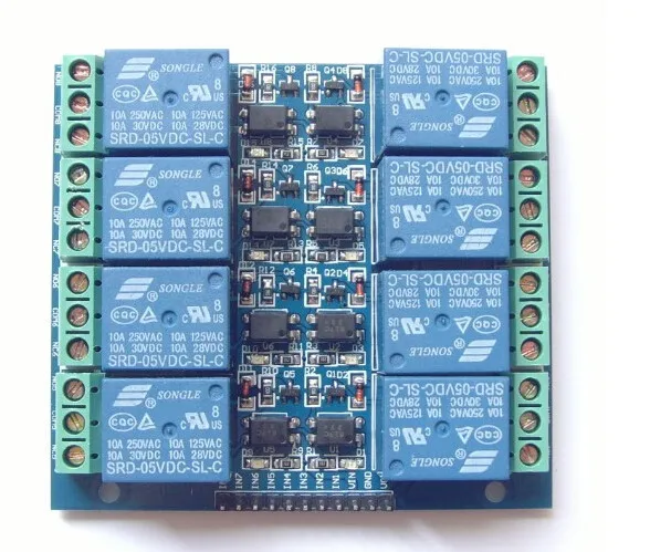 8 channel relay module 5V 10A optocoupler isolating relay module For arduino