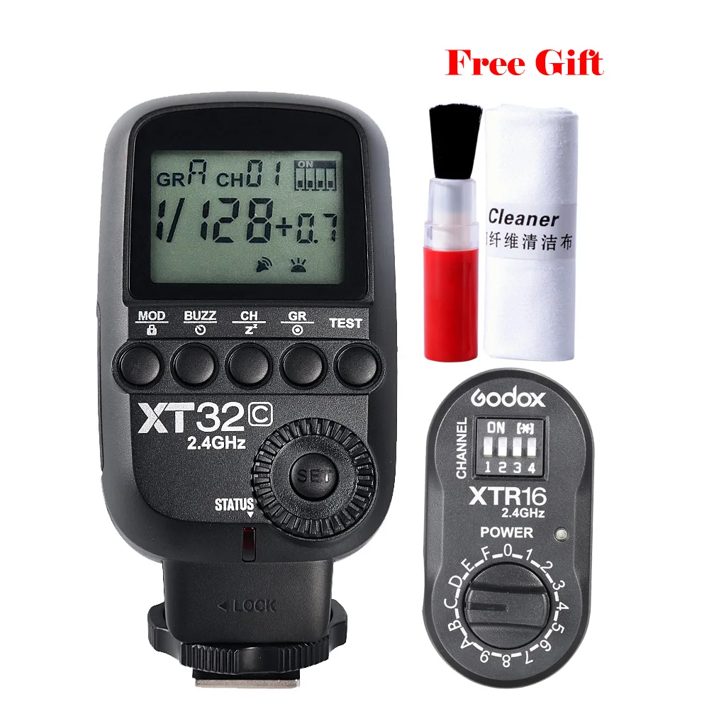 Godox XT32C XT32 C 2.4G Wireless Camera Flash Trigger Transmitter for Canon XTR 16 Receiver for