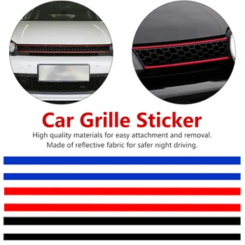 

Car grille sticker decorated for Volkswagen Golf 6 7 red/blue/black stickers reflective stickers Auto parts