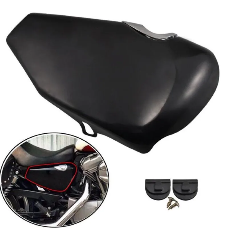 Motorcycle Right Side Black Oil Tank Battery Cover For Harley Sportster
