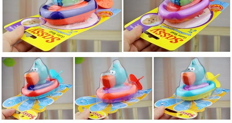Детская игрушка для ванны воображение Милые Животные Играть Вода тянуть струна Пингвин лодка игрушка Детские заводные игры пляжная