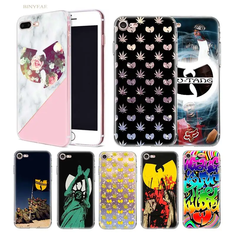 

Wu Tang Clan Hip Hop Case for iphone 5 5SE 5C 6 6S 7 7S 8 Plus X 10 Silicone Transparent Soft TPU capa Coque Phone shell Cover