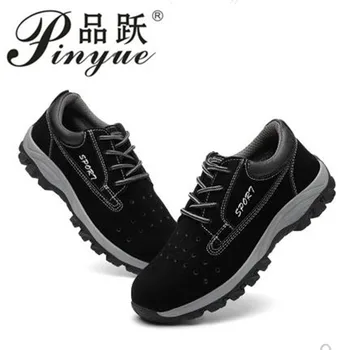 

Men Work Safety Steel Toe Warm Breathable Men's Casual Boots Puncture Proof Labor Insurance Shoes For Anti-Smash 37--45