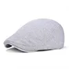 VOBOOM Cotton Men Women Soft Beret Flat Cap Driver Retro Vintage Soft Boina Casual Baker Newsboy Caps Cabbie Hat 312 ► Photo 2/6