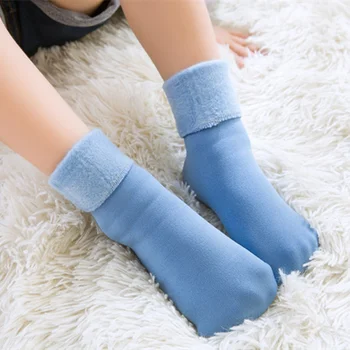 

Winter Socks Plus Velvet Thickening Kids Thermal Warm Socks Children Toddler Baby Girls Boys Floor Socks for 4-10 Years Old