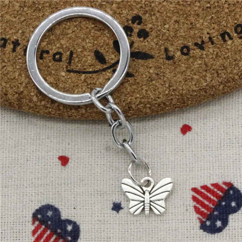 New Fashion butterfly 11*7mm Pendant KeyChain,DIY Jewelry Handmade