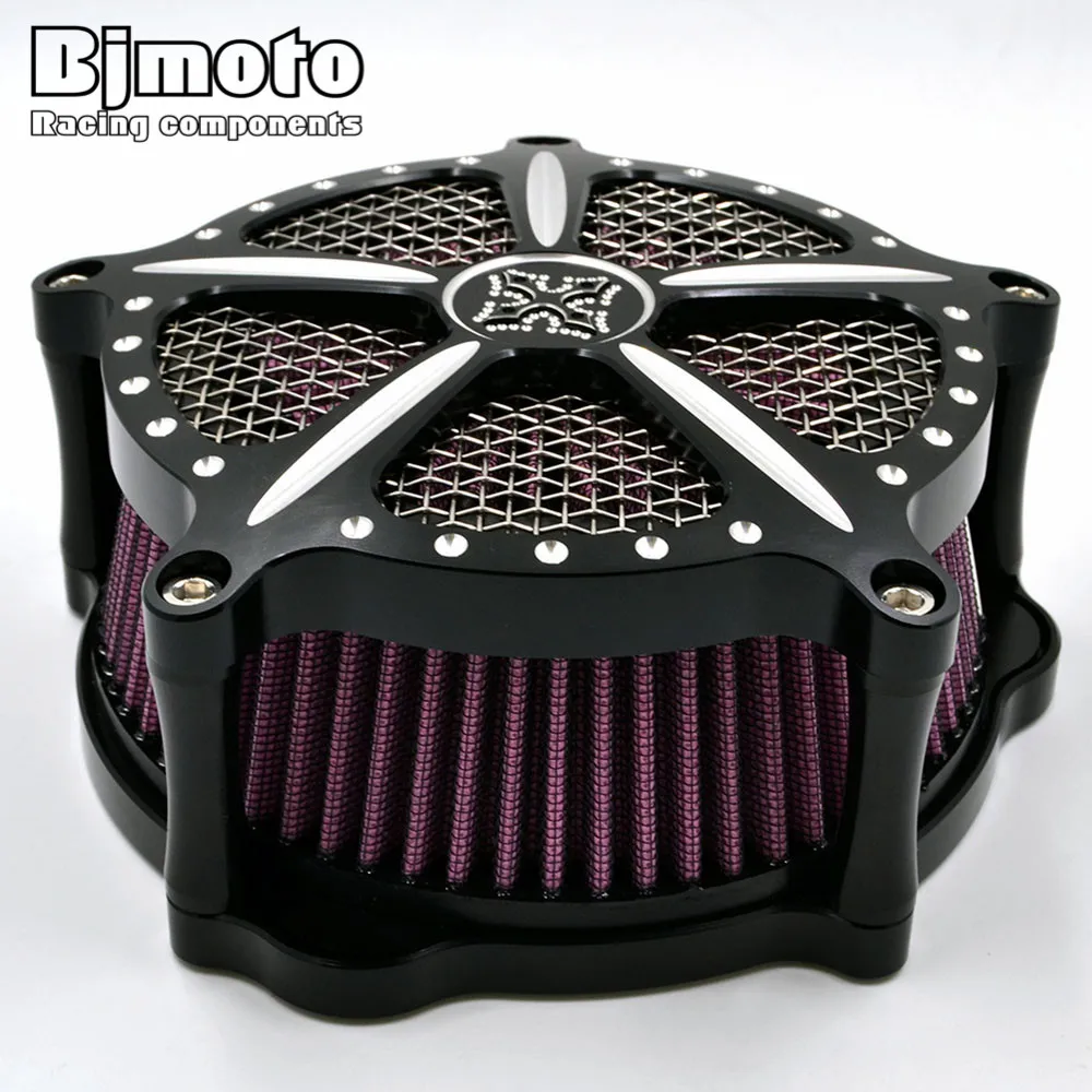 

BJMOTO Motorcycle Air Cleaner Intake Filter For Harley Sportster XL 883 1200 2004-2015