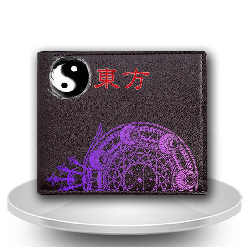 

HOT Game TouHou Project Short Student Wallet Dreamlike Geometric Pattern Diagram of the Universe Cool Beautiful Pu Cartoon Purse