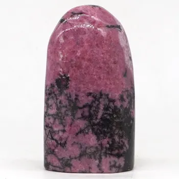 

315g Natural Pink Black Rhodonite Palm Stone Raw Materials Specimen Crystal Reiki Healing Rock Stone Craft Home Decor