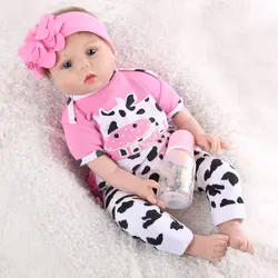 55 см Силиконовые Reborn Baby куклы детские 22 дюймов винил новорожденный Коллекционная кукла Принцесса Младенческая моделирование Настоящее