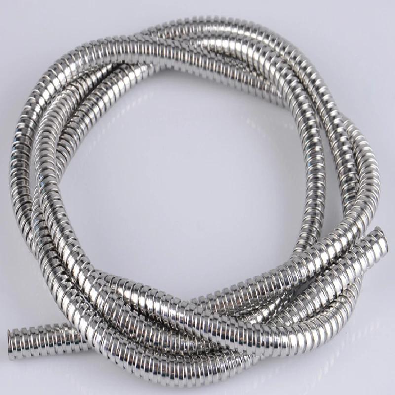 

1meter stainless steel 304 protective tube Stainless steel metal threading hose metal corrugated hose wire casing stainless stee