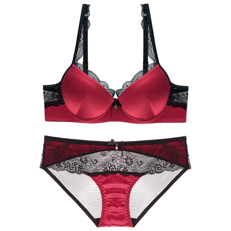 Buy Amx Sexy Bra Set With Lace Trim Fashion Push Up Brassiere And Panty Sets