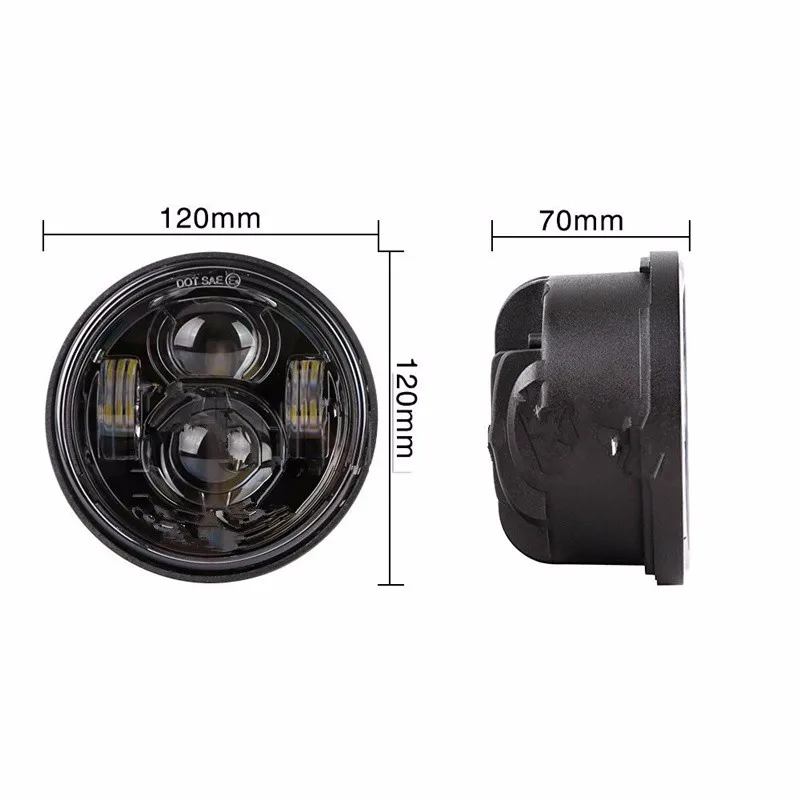 5 Inch Daymaker Projector LED Headlights DRL for Harley-Davidson Dyna Fat Bobx_