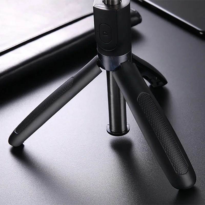 360 Rotation Mini Foldable Tripod 2 in 1 Monopod Selfie Stick Bluetooth Wireless Remote Control Shutter for Xiaomi  Android iOS (6)