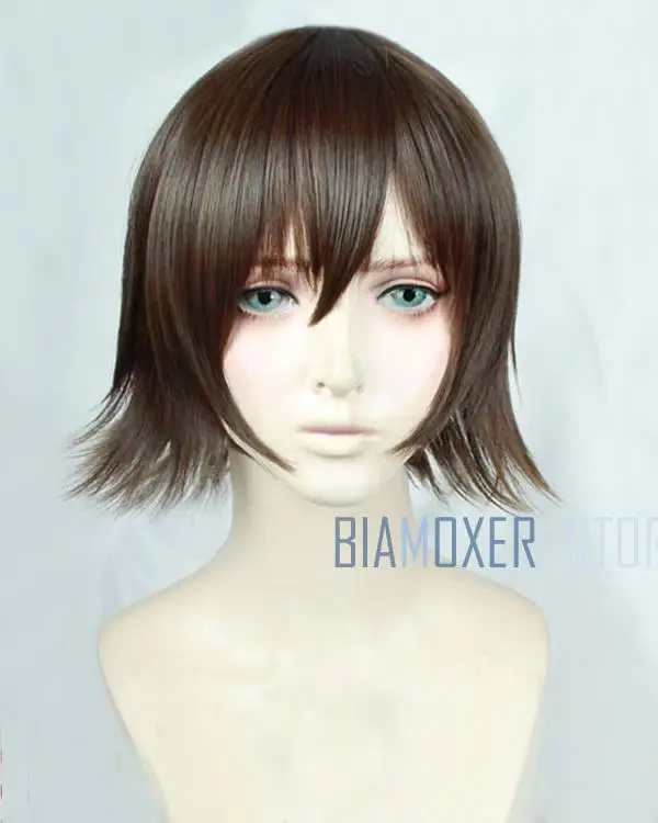 Biamoxer Final Fantasy XV FFXV FF15 Ирис амицития Косплэй Парики Короткий льняной сером и