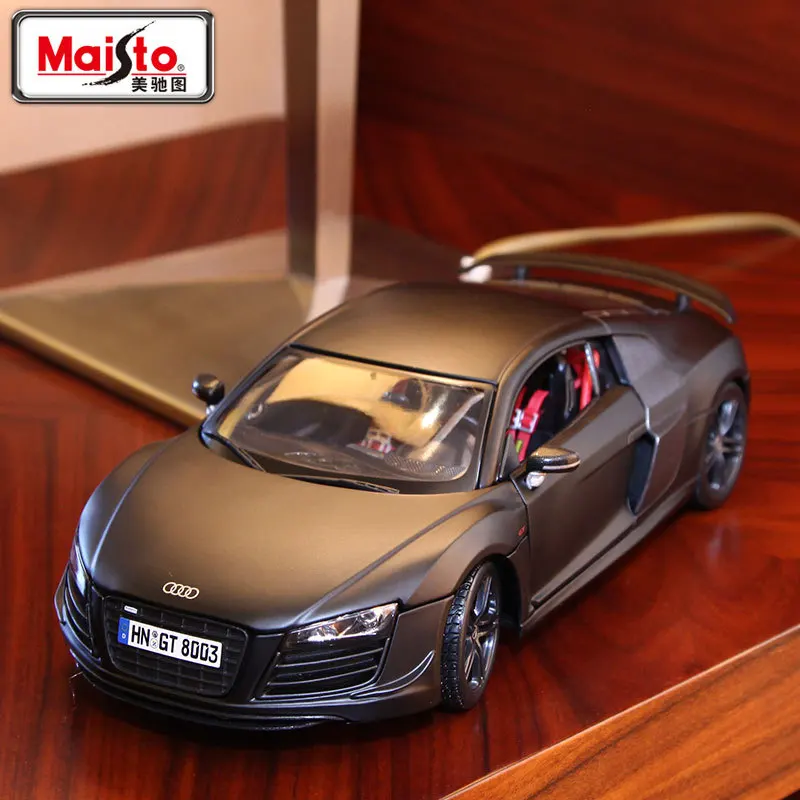 

Luxury 1:18 Die-cast Alloy Large Car Models Collection mkd3 Home Decor Craft Children Vehicle Toys for Audi R8 Sports Car
