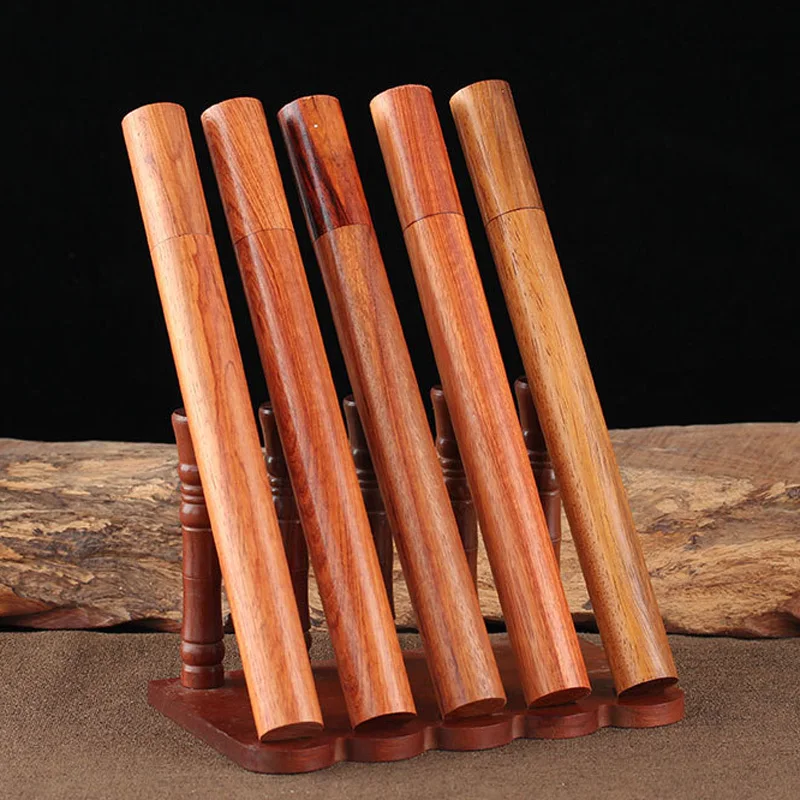 

1 Pieces Rosewood Joss-stick Box Buddha Incense Sticks Storage Holder Barrel New