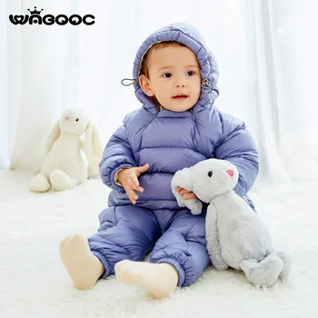 

WABOOC INS Hot Sale 2020 New Autumn Winter Infant Cotton Siamese Rompers Climbing Clothes Baby Outdoor Down Cotton Jumpsuit