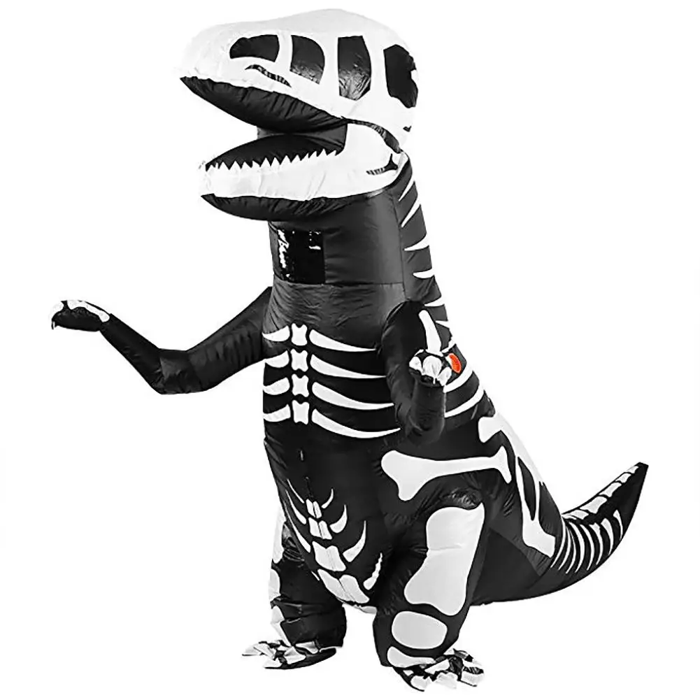 Adult Kids Dinosaur Tyrannosaurus Inflatable Fancy Cosplay Costume with Air Pump | Дом и сад