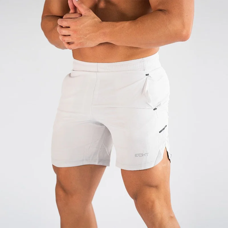 Мужские дышащие шорты для фитнеса, бодибилдинга, модные повседневные спортивные мужские бегуны для тренировок, брендовые пляжные облегающие короткие штаны, размер M-XXXL