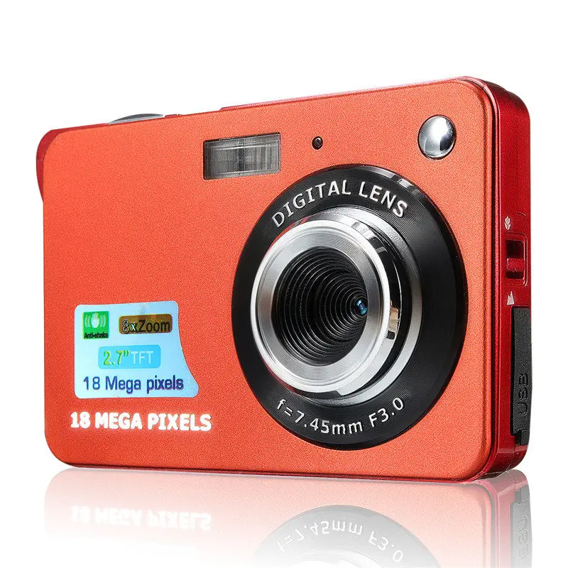 Портативная мини-камера 2," 720 P 18MP 8x зум TFT lcd HD Цифровая видеокамера анти-встряхивание фото для детей подарок
