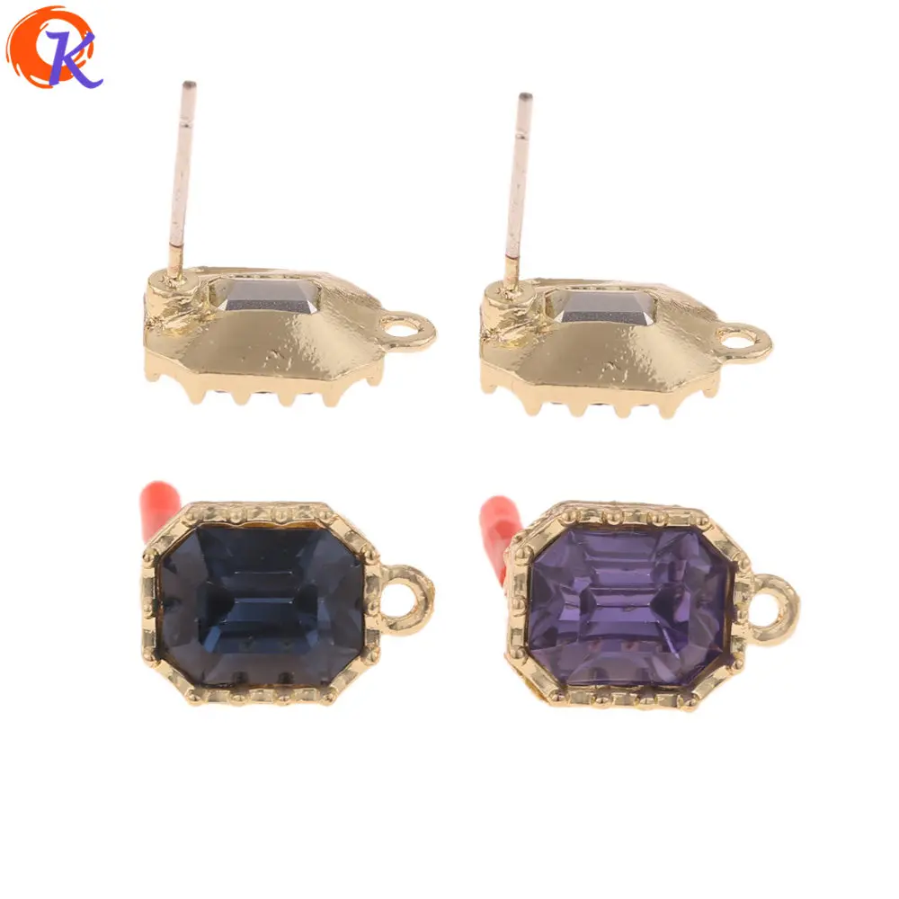 

Cordial Design 50Pcs 10*15MM Jewelry Accessories/Earrings Stud/DIY Parts/Square Shape/Earrings Making/Hand Made/Earring Findings