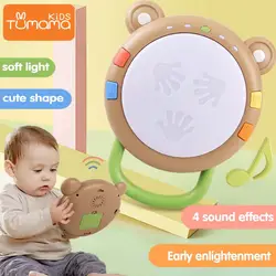 Tumama музыкальный инструмент игрушка мультфильм Медведь Многофункциональные Музыкальные игрушки с мягким светом Ранние развивающие