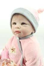 Kawaii Boneca Bebe Reborn 55cm 22” For Sale Reborn Babies Silicone Realistic Dolls With Flannelette Made Warm Rompers Best Gift