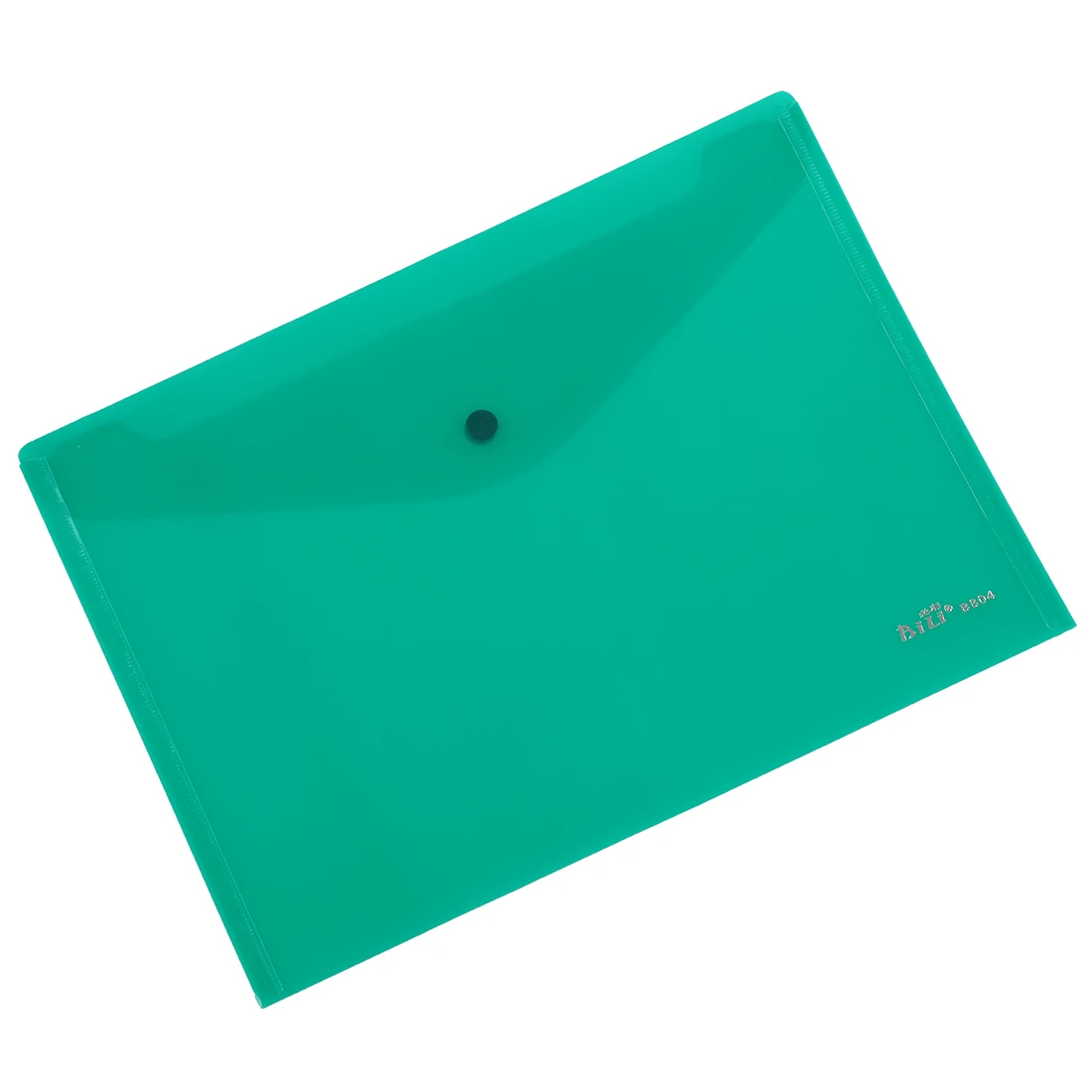 

SOSW-A Pack of 12 Plastic Stud Document Wallets Folders Filing Paper Storage-green-A4