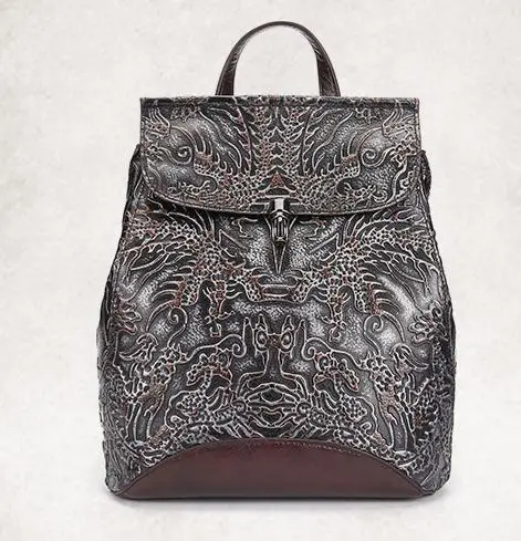 

2017 Top New Retro Hand-Rub Color Owl Backpack First Layer Of Leather Shoulder Bags Men And Women General Wholes EGT0205