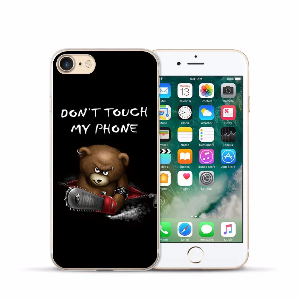 FOR iPhone 7case Painting Silicon Cover FOR Iphone 6s Soft Clear Protective TPU Back Cover FOR 4 4S 5 5S 6 7 8 Plus X XS Max XR (9)