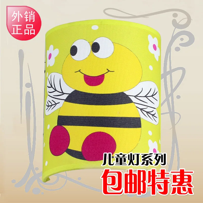 

Modern brief the bedroom wall lamp bed-lighting little bee rustic child lamps 9103