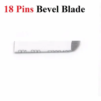 

Wholesale 300pcs 18 Pins Microbladign Needles Permanent Makeup Eyebrow Tattoo Blade for Manual Eyebrow Tattoo Machine Pen