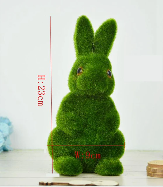 3 Size Creative Gifts Artificial Turf Rabbit Simulation Grass Animal