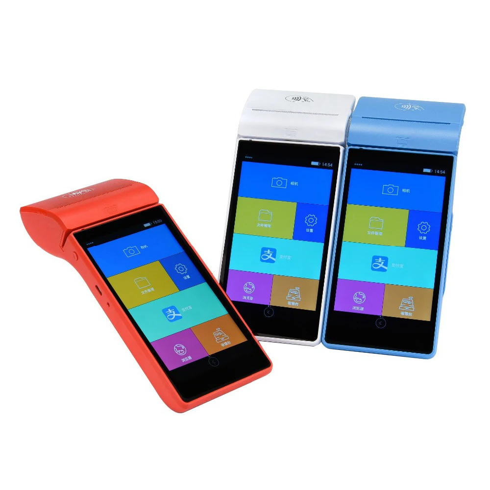 Rugline 5 5 Inch Touch Screen display Handheld Terminal 4G Android Mini POS Machine with Bluetooth