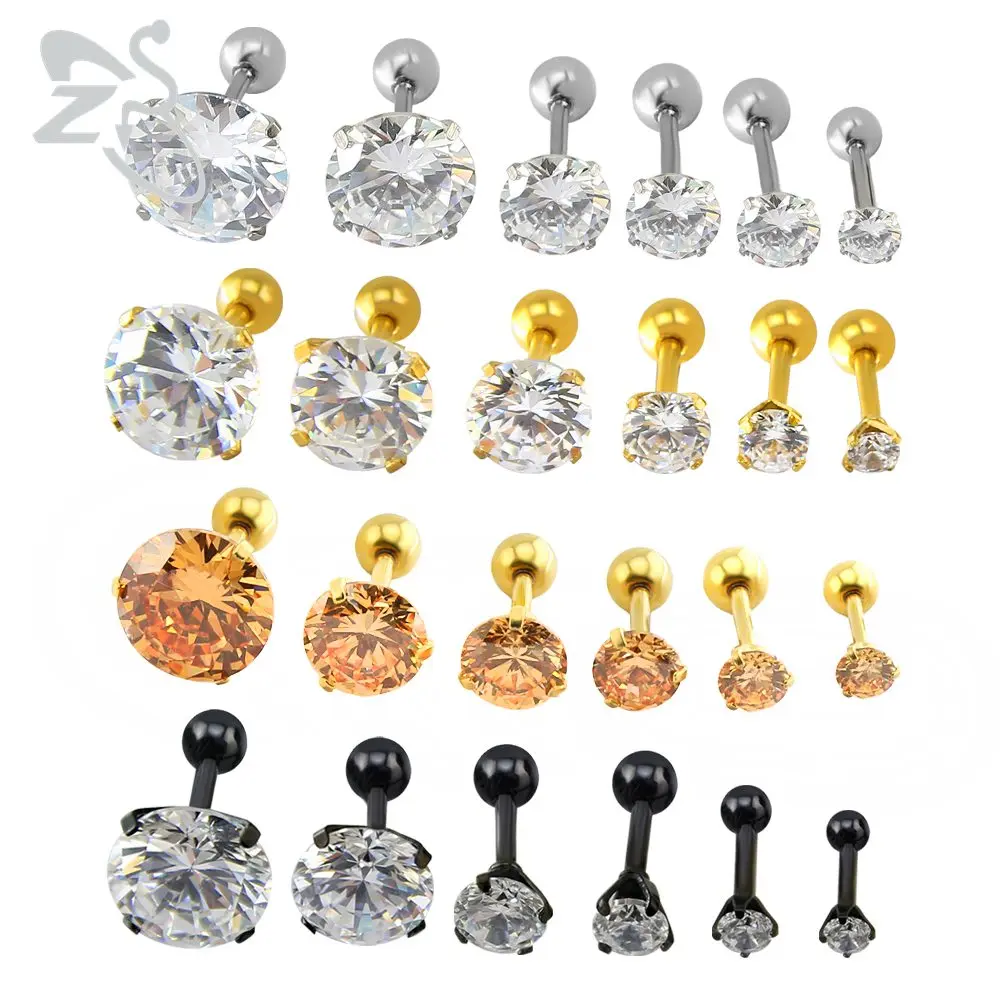 Surgical-Steel-Earrings-Round-Cubic-Zirconia-Ear-Studs-Small-Stainless-Steel-Cartilage-Earring-for-Women-Girls (1)