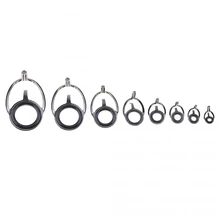 8 шт. направляющие кольца для удилища овальная Удочка глаза направляющие линейные кольца комплект для ремонта удилища смешанный размер двойной, для ног кольца