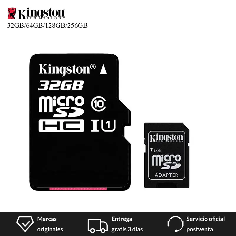 Kingston класс 10 Micro SD Card 16 ГБ 32 ГБ 64 ГБ 128 ГБ MicroSDHC карты памяти UHS-I карты памяти читать карты с SD адаптер