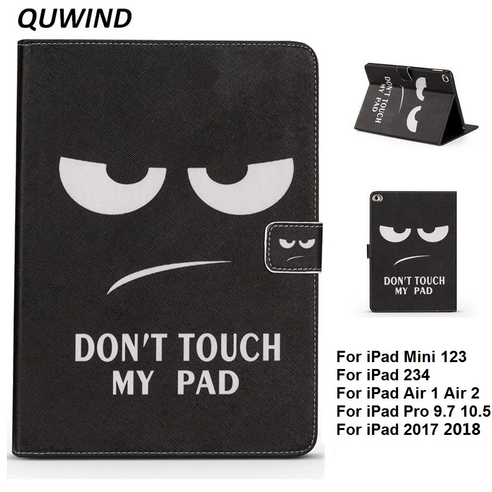Для iPad 10 2 2020 Do Not Touch My Pad Защитная крышка чехол для Air 12 2017 2018 9 7 Mini 12345 5 2019 |