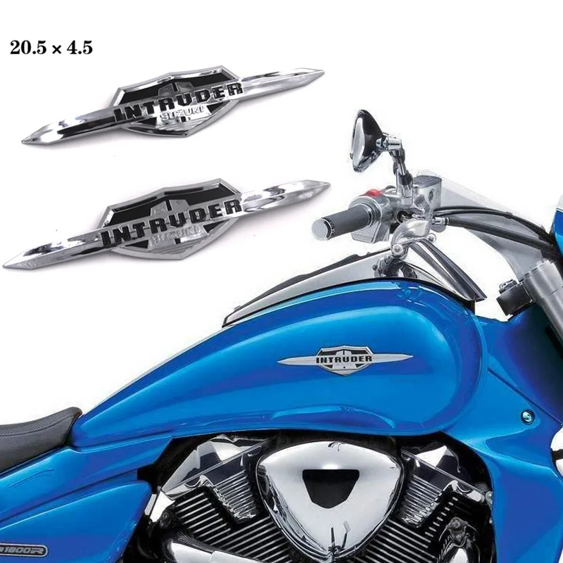 2 шт. ABS Эмблема для бензобака мотоцикла, эмблема для Suzuki Intruder VL400 VL800 LC1500, эмблема для бензобака, эмблема, наклейки