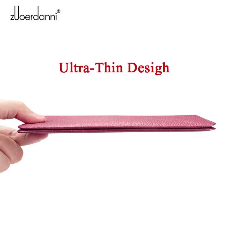 Ультратонкий женский кошелек Длинный мягкий кожаный многофункциональная сумка