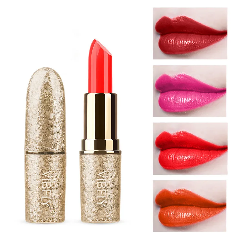 

New Christmas Snowflake Bullet Moisturizing Matte Lipstick Non-stick Cup Waterproof Lip Gloss Professional Cosmetics Velvet Lips