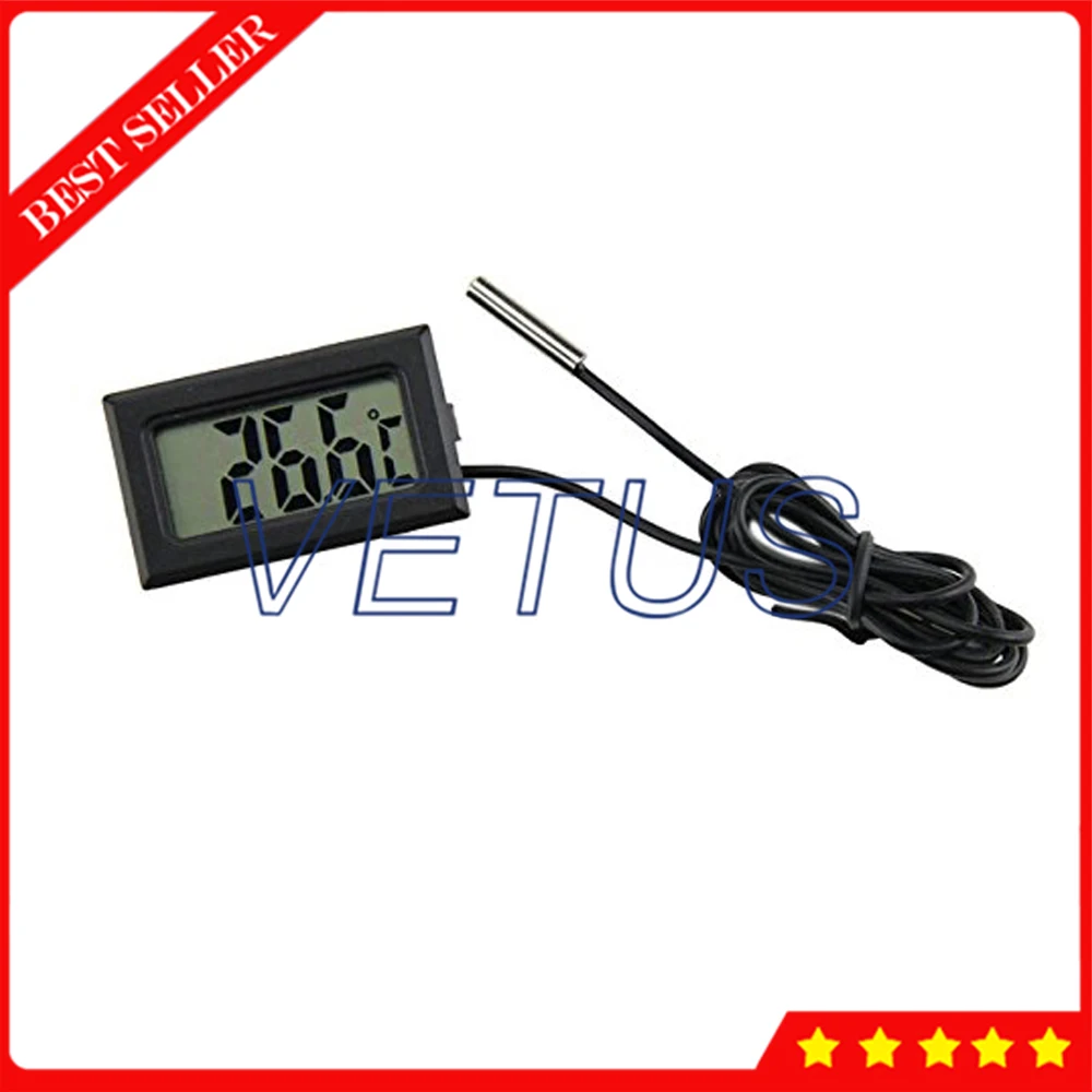 

Mini Digital LCD Temperature Meter Thermometer VT-1 With Temperature Sensor Thermometer for Kitchen Bar