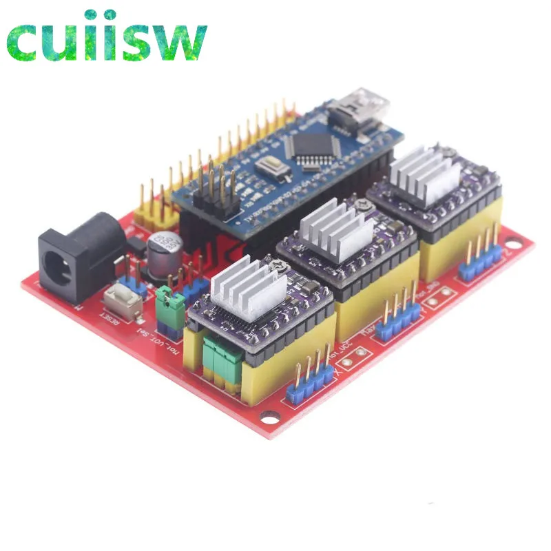 3DV4 CNC Щит V4+ Nano 3,0+ 3 шт A4988/DRV8825 Reprap шаговый набор драйверов