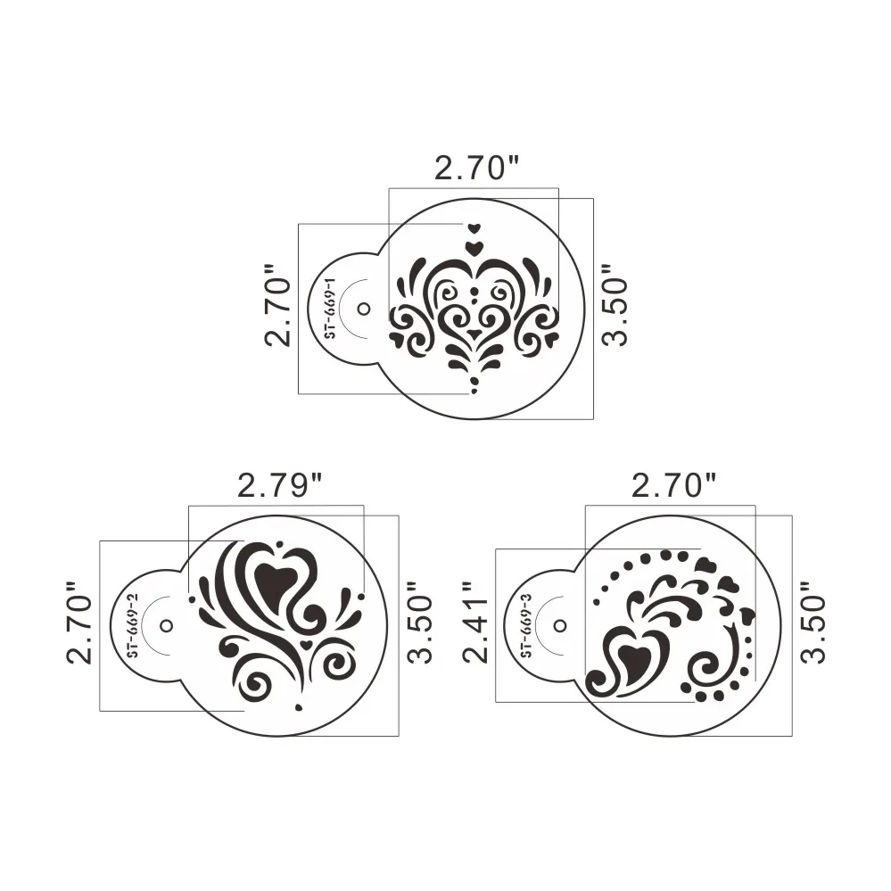 Сердце форма Amore трафарет для печенья Набор Цветочный трафарет пластиковый шаблон форма для украшения кексов помадка украшения инструменты формы для выпечки